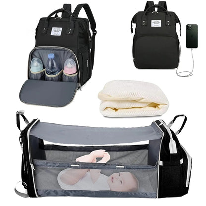 3 In 1 Foldable Diaper Backpack